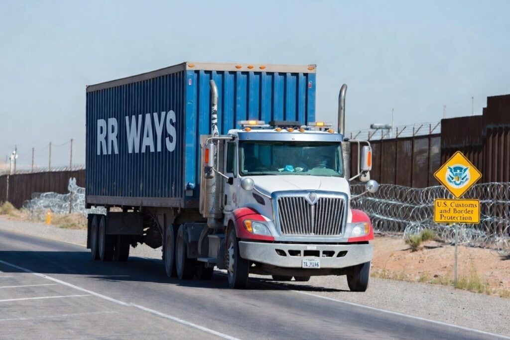 Truck At US border